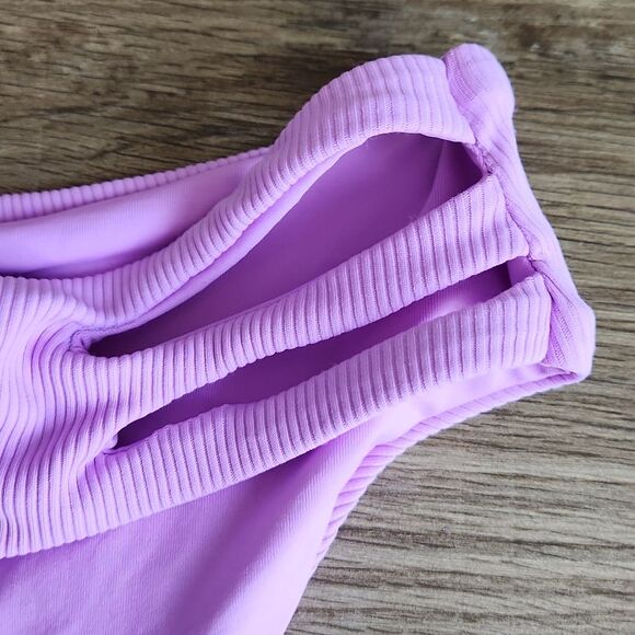 NWT Becca Cutout Ribbed Bikini Bottom - Picture 3 of 5